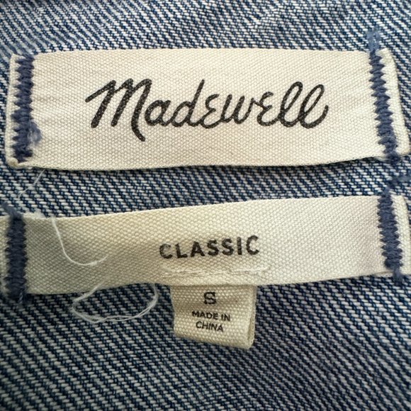 Madewell Button-Front Classic Denim Jacket - Small - Picture 2 of 3